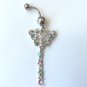 Colorful Butterfly Crystal Navel Ring