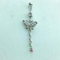 Colorful Butterfly Crystal Navel Ring
