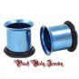 NEW ~ Titanium Single Flare Tunnel Plug With O-Ring - 2 Gauge ~ 5 Colors