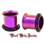NEW ~ Titanium Single Flare Tunnel Plug With O-Ring - 2 Gauge ~ 5 Colors