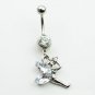 Flying Fairy Crystal Navel Ring - 3 Colors Available