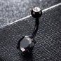 Zircon Crystal Navel Bar Barbell Bright Colors