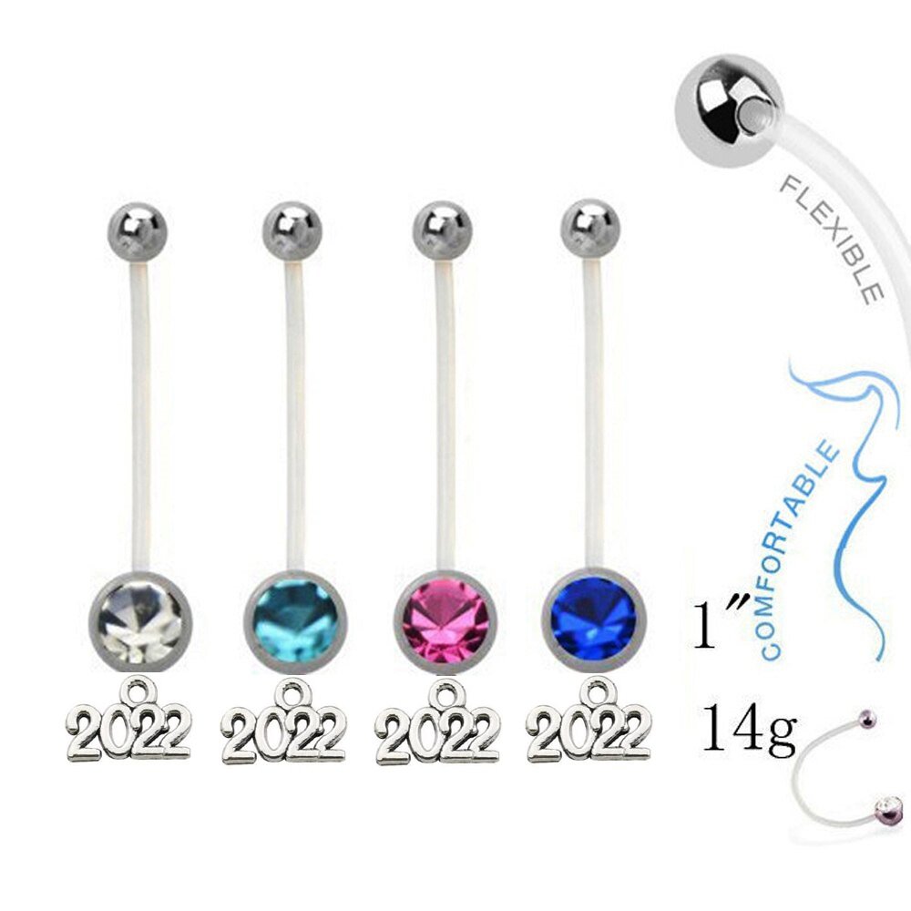 2022 Pregnancy Maternity Flexible Navel Ring ~ 4 Colors