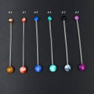 Acrylic Ball Belly Button Rings Flexible Pregnancy Maternity Navel Ring ~ 6 Colors Available