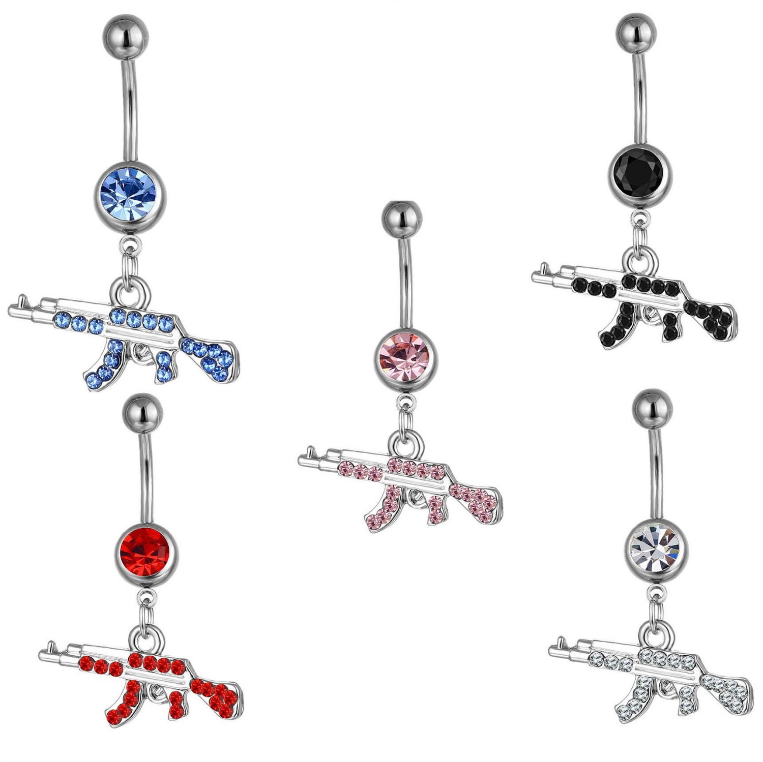 AR-15 Navel Ring ~ 5 Colors Available