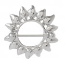 Pair ~ Silver Here Comes The Sun Nipple Bar