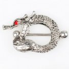Pair ~ Red Crystal Eye Dragon Nipple Bars