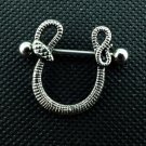 Pair ~ Snake Breast Nipple Bars