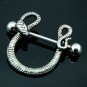 Pair ~ Snake Breast Nipple Bars