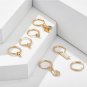 7- Gold Post & Hoop Loop Earrings