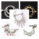 Great Deal 5 Pairs Nipple Bars As Pictured