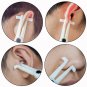 Professional Plastic Disposable Body Piercing Pliers Round Open Clamp