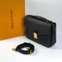 LOUIS VUITTON - Pochette Metis Monogram Empreinte Leather Black
