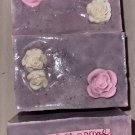 Hand-Poured Goat Milk Soap- Rose and Activated Charcoal, 5 oz.