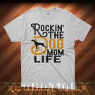 Dog Mom Life Typography T-Shirt