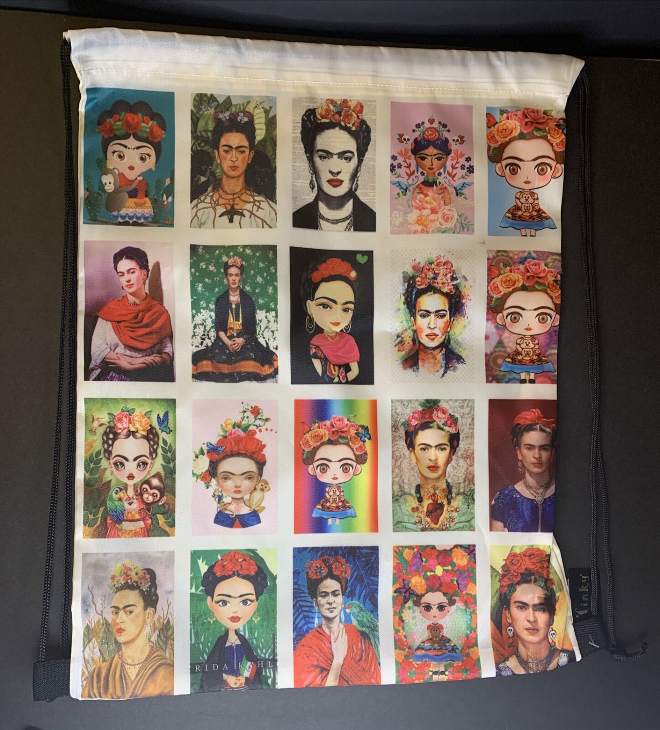 Frida kahlo Drawstring backpack /bolsa/ bag