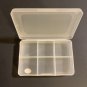 4 Clear Plastic Parts Organizer 6 Compartment Storage Container Mini