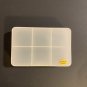 4 Clear Plastic Parts Organizer 6 Compartment Storage Container Mini