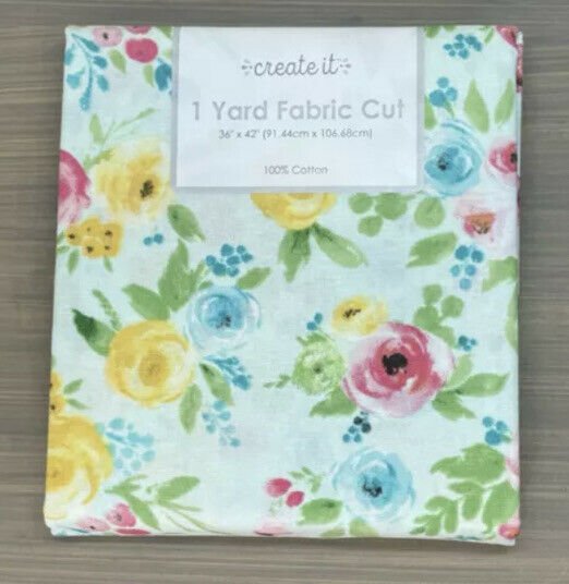 CREATE IT 1 YD FABRIC 100% COTTON Vintage Farm Spring Blossoms