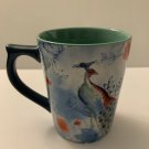 Dayspring Peacock Rose Coffee Cup Mug "Lovely She Is Whose Heart is the Lord's"
