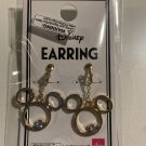 Walt Disney Mickey Minnie Mouse Gold Clip-on Charm Fashion Jewelry Earrings