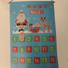 Christmas Creatology Advent Calendar Kit . Santa,  gifts & reindeer. 22”x 12”