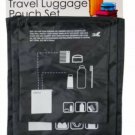 3 Pack Travel Pouches Charcoal Gray