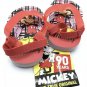 Mickey Mouse Infant/Toddler Red Flip Flops Size 1/2 Sandals Baby Beach Shoes
