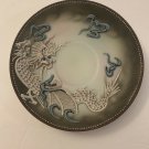 vintage Japanese Dragon Ware Saucer Brown White Moriage Raised Dragon