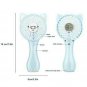 Cartoon Fox Portable Handheld Fan, USB Rechargeable 3 Mode Speed