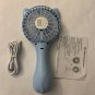 Cartoon Fox Portable Handheld Fan, USB Rechargeable 3 Mode Speed