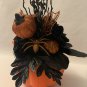 Pumpkin Decor Floral Centerpiece Black And Orange