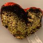 New Heart Shaped Sequins Plush Pillow Red Valentine's Day Accent Sofa Bed Decor