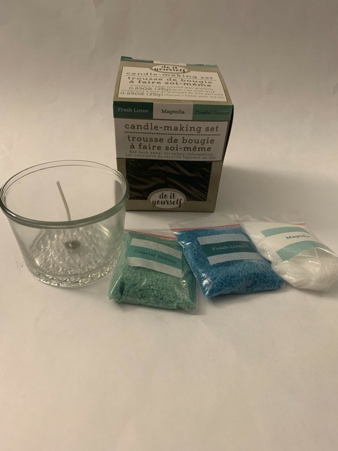DIY Candle Making Set Fresh Linen, Magnolia, Coastal Breeze