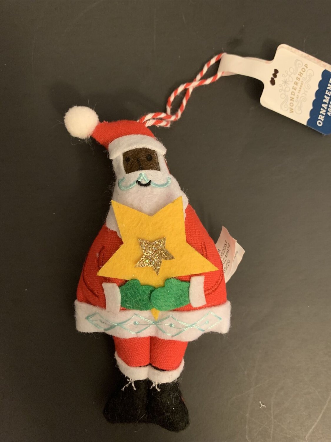 Christmas Ornament Black Santa NWT