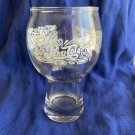Vintage Pepsi Cola Soda Glass White Lettering Glass Retro 1970s.