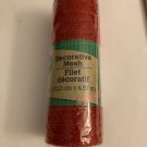 6” Red Deco Mesh 5 Yards.