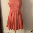 Maison Jules Fit And Flare Dress Size 10 Peach NWT