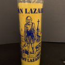 Veladora AMARILLA SAN LAZARO  MILAGROSO GLASS CANDLE 5-7 DAY UNSCENTED