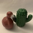 Flamingo and Cactus Salt & Pepper Shakers