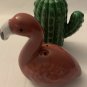 Flamingo and Cactus Salt & Pepper Shakers