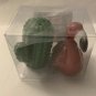 Flamingo and Cactus Salt & Pepper Shakers