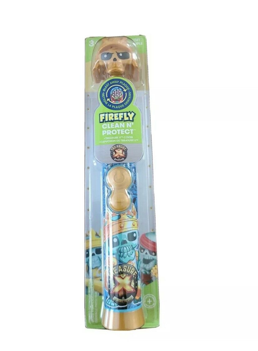 Firefly Clean & Protect Tooth Brush Battery Operated Soft Treasure X Cover New