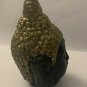 Buddha Head Home Decor Cement 6" Tall NWOT Hand Painted Black And Gold