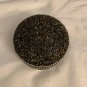 Round Trinket Box Pewter Bejeweled