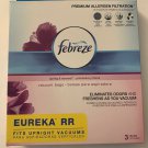 Febreze Eureka RR  3 Vacuum Bags Fits Upright Vacuums Spring & Renewal Scent NEW