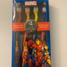 Dr. Fresh Marvel Heroes Suction Cup Toothbrushes Characters May Vary 4 ea