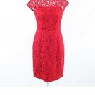 banana republic Red Paisley Lace Dress