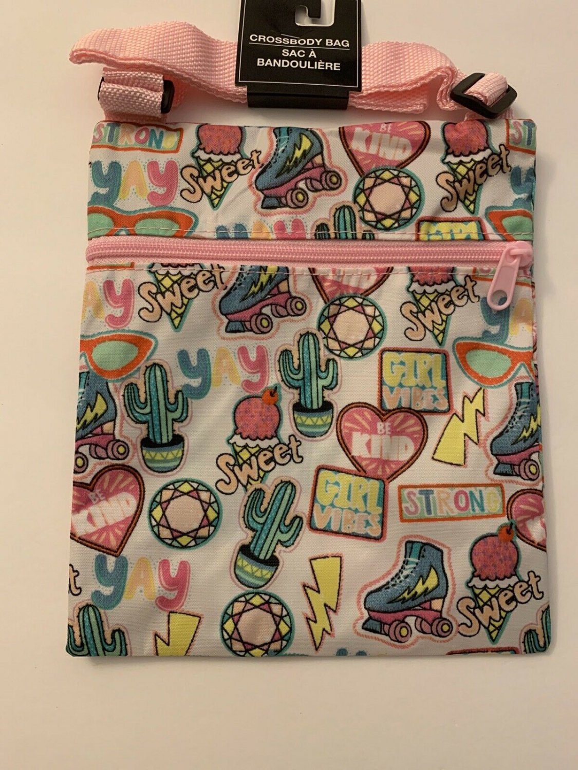 Cactus Print Crossbody Bag Adjustable Straps
