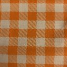 Orange Gingham Fat Quarter 18”x21”